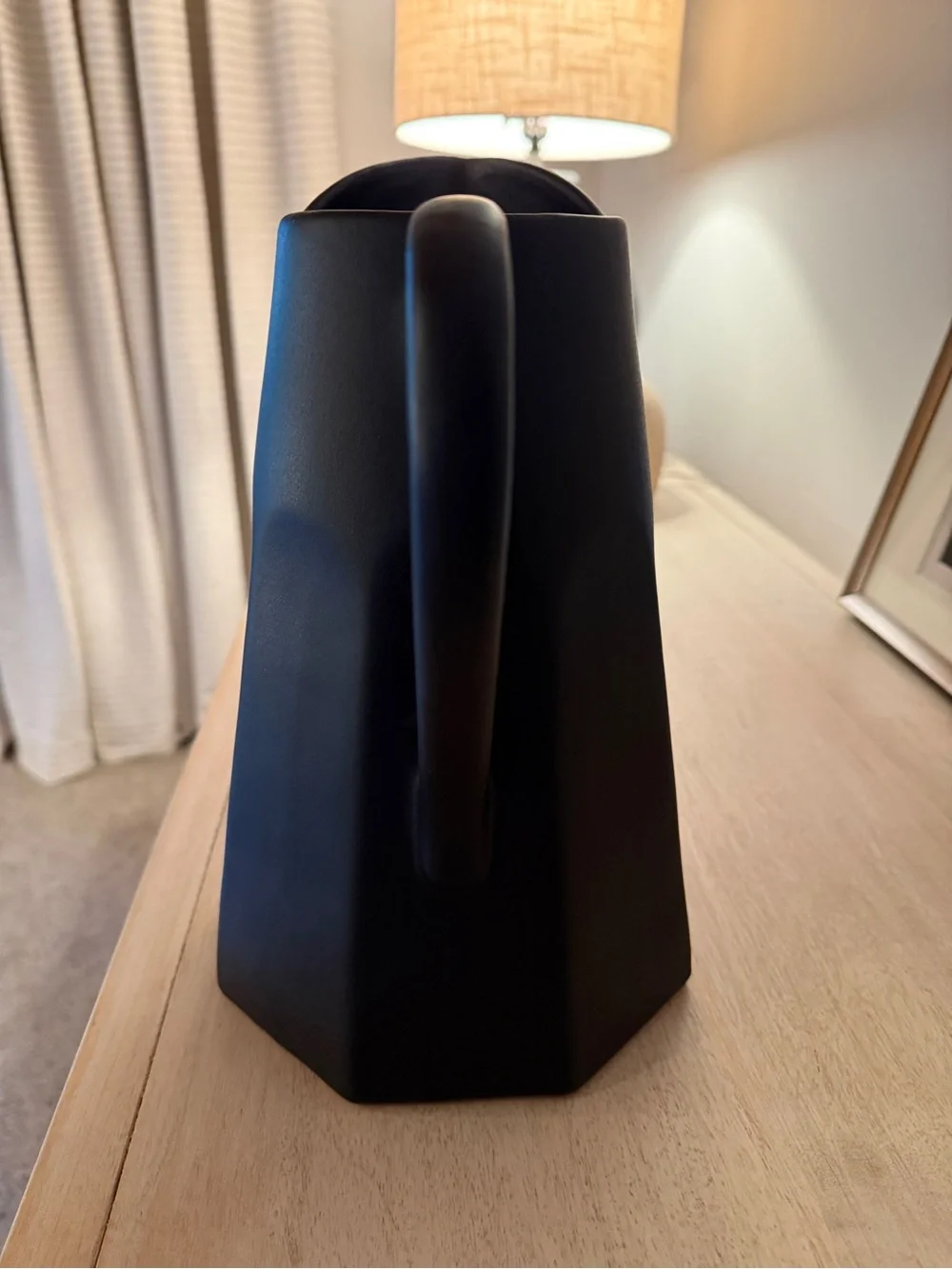Black pitcher, Leanne Ford by Crate & Barrel